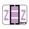 Nevs Tabbie - Filing Labels - Large - Letter Z 1" x 1-1/4" Violet XA-T-Z - alternate 1